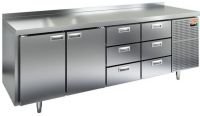 Морозильный стол HiCold GN 1133/BT, 2280 мм, 2 двери, 6 ящиков