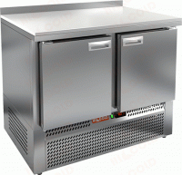 Холодильный стол HiCold SNE 11/TN, 1000 мм, столешница пластик, 2 двери