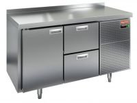 Холодильный стол HiCold GN 12/TN, 1390 мм, 1 дверь, 2 ящика