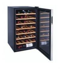 Холодильный шкаф-витрина Gastrorag JC-128, для вина, 128 литров, деревянные полки