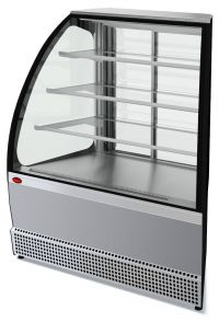 Холодильная витрина МХМ Veneto VS-UN (нерж.) угол наружный, кондитерская, напольная 4.322.131-01