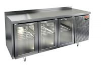 Холодильный стол HiCold GNG 111/HT, 1835 мм, 3 стеклянные дверцы