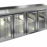 Холодильный стол HiCold GNG 1111 BR2 HT, 2395 мм, 4 стеклянные дверцы