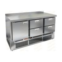 Холодильный стол HiCold SNE 122/TN, 1485 мм, 1 дверь 4 ящика