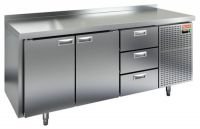 Холодильный стол HiCold GN 113/TN, 1835 мм, 2 двери, 3 ящика