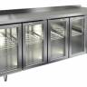 Холодильный стол HiCold GNG 1111 BR3 HT, 2395 мм, 4 стеклянные дверцы