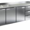 Холодильный стол HiCold SN 1113/TN, 2280 мм, 3 двери, 3 ящика