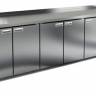 Холодильный стол HiCold GN 11111 BR2 TN, 2840 мм, 5 дверей