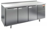 Холодильный стол HiCold GN 111/TN, 1835 мм, столешница пластик, 3 двери