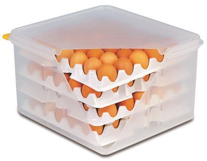 Контейнер для хранения яиц 35,4*32,5 см. h= 20 см. 8 лотков с крышкой по лиэти лен 82419 APS