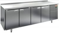 Холодильный стол HiCold GN 1111/TN, 2280 мм, столешница пластик, 4 двери