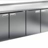 Холодильный стол HiCold GN 1111/TN, 2280 мм, столешница пластик, 4 двери
