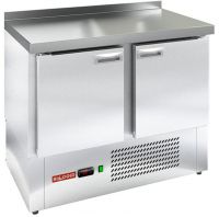 Холодильный стол HiCold GNE 11/TN W, 1000 мм, пластификат, 2 двери