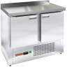 Холодильный стол HiCold GNE 11/TN W, 1000 мм, пластификат, 2 двери