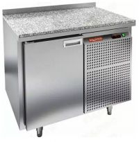 Холодильный стол для пиццы HiCold GN 1/TN камень, 900 мм, 1 дверь