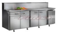 Холодильный стол для пиццы Finist СХСпц-700-2, 1400 мм, 2 двери, с витриной