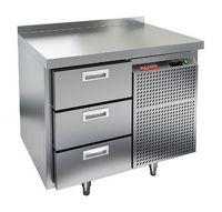 Холодильный стол HiCold SN 3/TN, 900 мм, 3 ящика