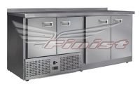 Холодильный стол Finist СХСнос-700-4, 1900 мм, 4 двери, с охлаждаемой поверхностью