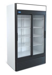 Холодильный шкаф-витрина МариХолодМаш Капри 1.12СК купе статика (4.300.108-01), двухдверный, для напитков, 1050 литров, +1…+7