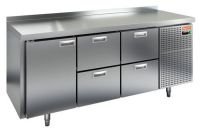 Морозильный стол HiCold GN 122/BT, 1835 мм, 1 дверь, 4 ящика