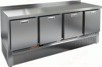 Холодильный стол HiCold GNE 1111/TN BOX, 1970 мм, 4 выдвижные секции