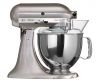 Тестомес, планетарного типа, 4.83 л, никель матовый, полупрофессиональный, 5KSM150PSENK, Kitchen Aid