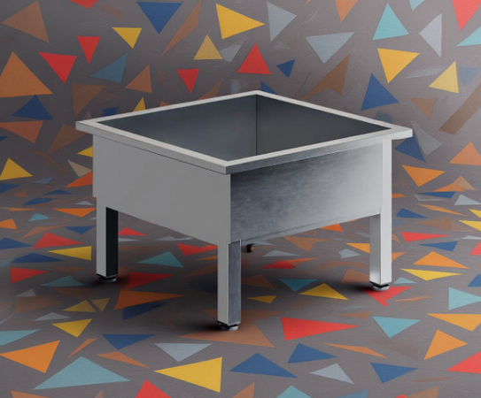 МОП-ванна без бортов из нержавеющей стали