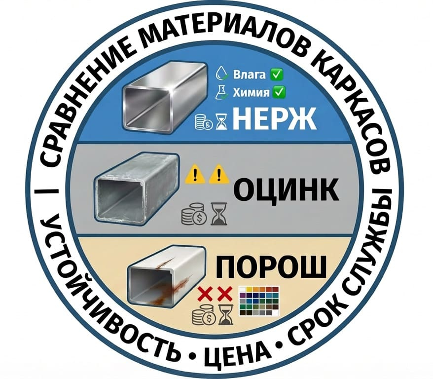 Какой каркас выбрать для производственного оборудования: профиль, уголок