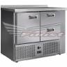 Холодильный стол универсальный Finist УХС-700-1/2, 1400 мм, 1 дверь 2 ящика