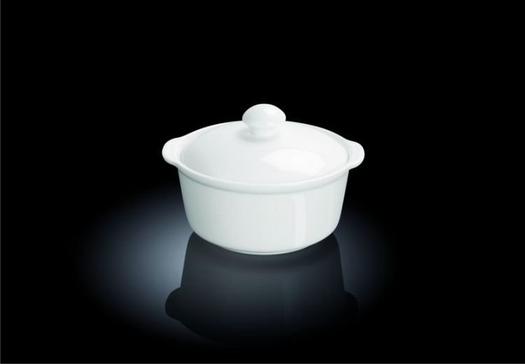 Бульонница 300 мл d=6 см h=10,5 см с ушками, с крышкой Wilmax (блюдце 996099) 991141