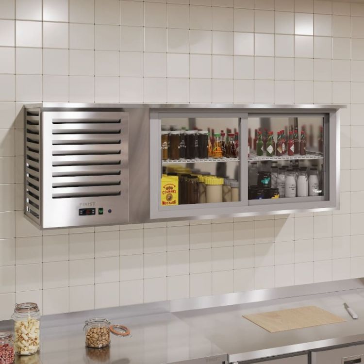 Холодильная полка Finist НПХ-2, настенная, 1780 мм, 2 стекл. двери-купе