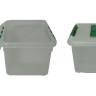 Контейнер для продуктов прямоуг. 8 л 30*23*16 см с ручкой с зе леным зажимом 1720 Мастергласс