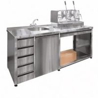 Ванна-тумба цельнотянутая мойка с выдвижными ящиками и бункером Finist