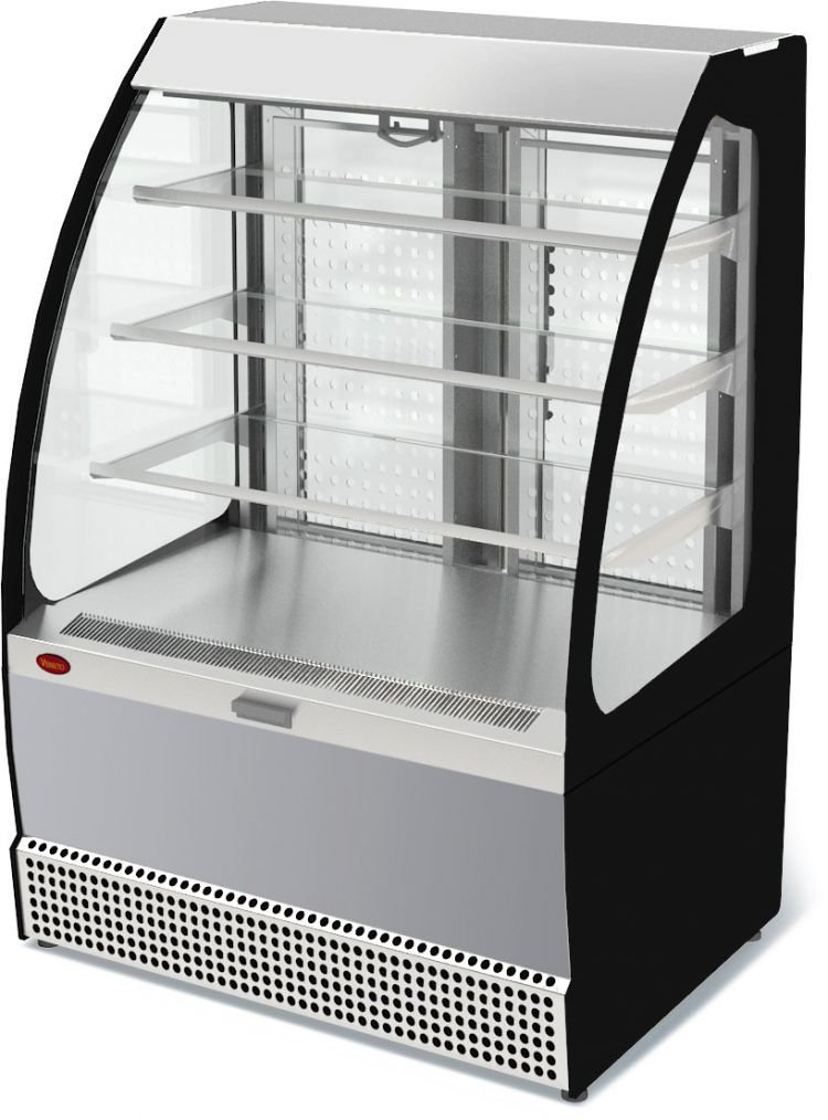Холодильная витрина МХМ Veneto VSо-0,95 (нерж.), кондитерская, напольная 4.322.130-15