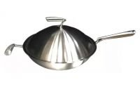 Сковорода wok, нержавеющая сталь, D=36 см, с крышкой, HKN-WPH04C Hurakan