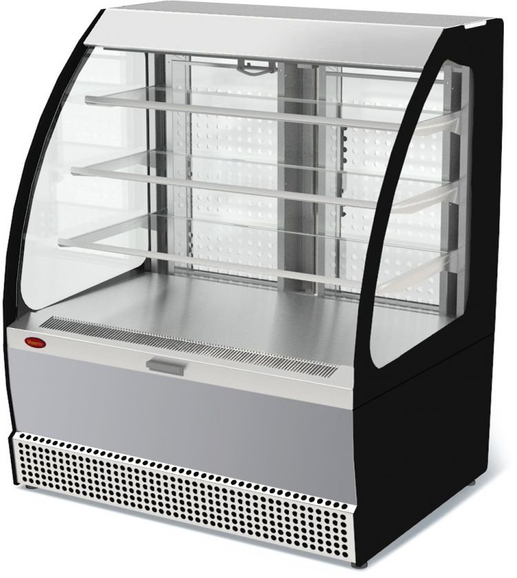 Холодильная витрина МХМ Veneto VSо-1,3 (нерж.), кондитерская, напольная 4.322.130-17