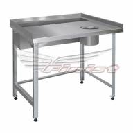Стол для доочистки овощей, рыбы СПЭр-1200*600*850 Finist, каркас-труба краш. - Стол для доочистки овощей, рыбы СПЭр-1200*600*850 Finist, каркас-труба краш.