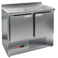 Холодильный стол для пиццы HiCold GNE 11/TN камень, 1000 мм, 2 двери