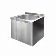 Ванна моечная консольная ВМПцк-1/500*500*400, цельнотянутая, односекционная, нержавеющая сталь, каркас-труба нерж. - Ванна моечная консольная ВМПцк-1/500*500*400, цельнотянутая, односекционная, нержавеющая сталь, каркас-труба нерж.