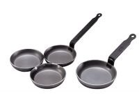 Сковорода d=12 см для оладьев, белая сталь "Carbone Steel" (индукция) De Buyer 5140.12