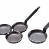 Сковорода d=12 см для оладьев, белая сталь &quot;Carbone Steel&quot; (индукция) De Buyer 5140.12