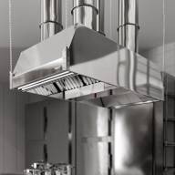 Зонт приточно-вытяжной островной Finist ЗПВН-04 1600х1600, прямоугольный, нержавеющая сталь