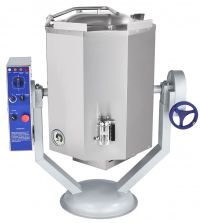 Котел пищеварочный КПЭМ-60-ОМР со сливным краном Abat, электрический, опрокидывающийся, 60 литров