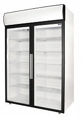 Холодильный шкаф-витрина Polair DV110-S, двухдверный, 1000 литров