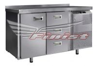 Холодильный стол универсальный Finist УХС-600-1/3, 1400 мм, 1 дверь 3 ящика