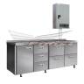 Холодильный стол Finist СХСан-600-1/7, 1900 мм, 1 дверь 7 ящиков, с настенным агрегатом