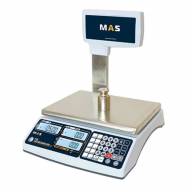 Весы торговые MAS MR1-15P, до 15 кг, со стойкой - Весы торговые MAS MR1-15P, до 15 кг, со стойкой