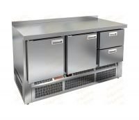Морозильный стол HiCold GNE 112/BT, 1485 мм, 2 двери 2 ящика