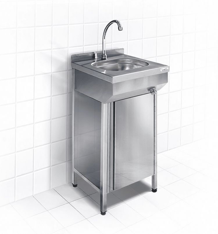 Рукомойник с коленным управлением Finist РКН-400*400, напольный