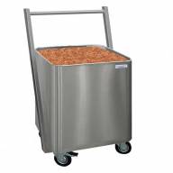 Тележка-чан для сыпучих продуктов ТЧ-520*485 Finist, нержавеющая сталь, 4 колеса - Тележка-чан для сыпучих продуктов ТЧ-520*485 Finist, нержавеющая сталь, 4 колеса - 2